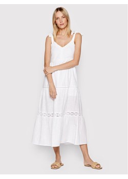 Brave Soul Sukienka letnia LDRW-569LEILA Biały Relaxed Fit ze sklepu MODIVO w kategorii Sukienki - zdjęcie 134301417