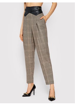 TWINSET Spodnie materiałowe 212TT2201 Beżowy Regular Fit ze sklepu MODIVO w kategorii Spodnie damskie - zdjęcie 134326469