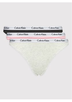 Calvin Klein Underwear Komplet 3 par fig klasycznych 000QD3588E Kolorowy ze sklepu MODIVO w kategorii Majtki damskie - zdjęcie 134338906