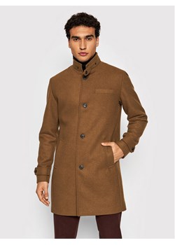Płaszcz męski Jack&jones Premium brązowy elegancki 