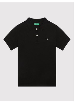 United Colors Of Benetton Polo 3089C3135 Czarny Regular Fit ze sklepu MODIVO w kategorii T-shirty chłopięce - zdjęcie 134355289