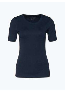 brookshire T-shirt damski Kobiety Bawełna granatowy jednolity ze sklepu vangraaf w kategorii Bluzki damskie - zdjęcie 134377555