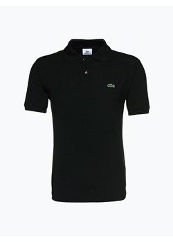 Lacoste Męska koszulka polo Mężczyźni Bawełna czarny jednolity ze sklepu vangraaf w kategorii T-shirty męskie - zdjęcie 134377607