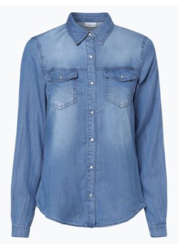 Vila Damska koszula jeansowa Kobiety Bawełna niebieski jednolity ze sklepu vangraaf w kategorii Koszule damskie - zdjęcie 134377757