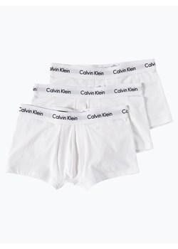 Calvin Klein Obcisłe bokserki pakowane po 3 szt. Mężczyźni Bawełna biały jednolity ze sklepu vangraaf w kategorii Majtki męskie - zdjęcie 134377789