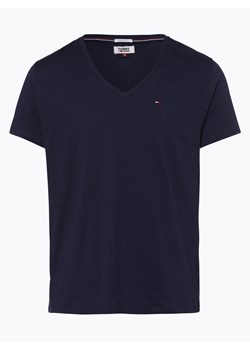 Tommy Jeans T-shirt męski Mężczyźni Bawełna granatowy jednolity ze sklepu vangraaf w kategorii T-shirty męskie - zdjęcie 134377917