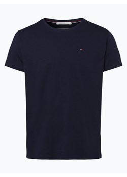 Tommy Jeans T-shirt męski Mężczyźni Bawełna niebieski jednolity ze sklepu vangraaf w kategorii T-shirty męskie - zdjęcie 134377957
