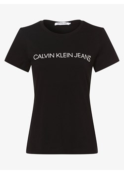 Bluzka damska Calvin Klein z napisem z krótkimi rękawami z okrągłym dekoltem 