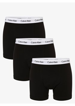 Calvin Klein Obcisłe bokserki pakowane po 3 szt. Mężczyźni Dżersej czarny jednolity ze sklepu vangraaf w kategorii Majtki męskie - zdjęcie 134378047
