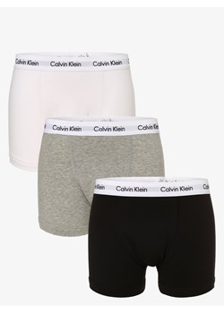Calvin Klein Obcisłe bokserki pakowane po 3 szt. Mężczyźni Dżersej czarny jednolity ze sklepu vangraaf w kategorii Majtki męskie - zdjęcie 134378048