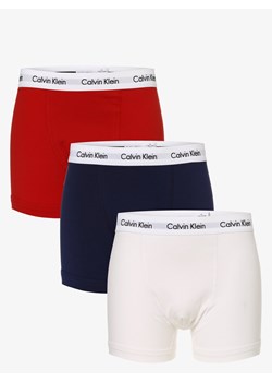 Calvin Klein Obcisłe bokserki pakowane po 3 szt. Mężczyźni Dżersej czerwony jednolity ze sklepu vangraaf w kategorii Majtki męskie - zdjęcie 134378049
