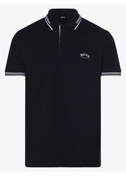BOSS Green - Męska koszulka polo – Paul Curved, niebieski ze sklepu vangraaf w kategorii T-shirty męskie - zdjęcie 134378075