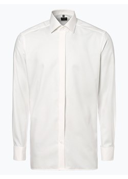 OLYMP Luxor modern Fit Koszula męska z wywijanymi mankietami Mężczyźni Modern Fit Bawełna écru wzorzysty kołnierzyk kent ze sklepu vangraaf w kategorii Koszule męskie - zdjęcie 134378128