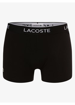 Lacoste Obcisłe bokserki pakowane po 3 szt. Mężczyźni Bawełna czarny jednolity ze sklepu vangraaf w kategorii Majtki męskie - zdjęcie 134378459