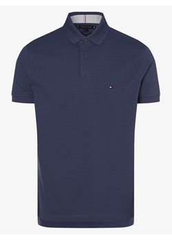 Tommy Hilfiger Męska koszulka polo Mężczyźni Bawełna indygo jednolity ze sklepu vangraaf w kategorii T-shirty męskie - zdjęcie 134379119