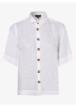Franco Callegari Damska bluzka lniana Kobiety len biały jednolity ze sklepu vangraaf w kategorii Koszule damskie - zdjęcie 134379465