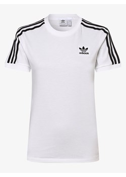 adidas Originals T-shirt damski Kobiety Bawełna biały jednolity ze sklepu vangraaf w kategorii Bluzki damskie - zdjęcie 134379927