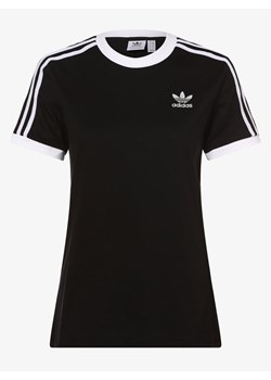 adidas Originals T-shirt damski Kobiety Bawełna czarny jednolity ze sklepu vangraaf w kategorii Bluzki damskie - zdjęcie 134379928