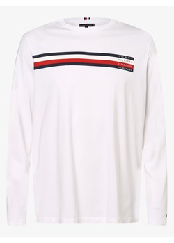 Tommy Hilfiger - Męska koszulka z długim rękawem – Big &amp; Tall, biały ze sklepu vangraaf w kategorii T-shirty męskie - zdjęcie 134380816