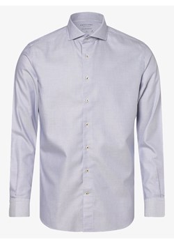 Profuomo - Koszula męska – niewymagająca prasowania, niebieski|biały ze sklepu vangraaf w kategorii Koszule męskie - zdjęcie 134380868