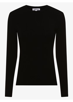 EDITED Damska koszulka z długim rękawem Kobiety wiskoza czarny jednolity ze sklepu vangraaf w kategorii Bluzki damskie - zdjęcie 134381519