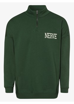 nerve - Męska bluza nierozpinana – NESaint, zielony ze sklepu vangraaf w kategorii Bluzy męskie - zdjęcie 134381588