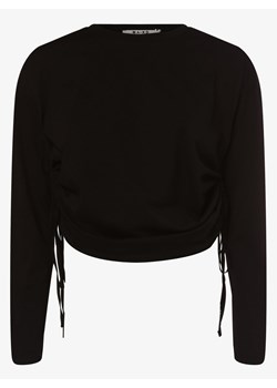 NA-KD Damska koszulka z długim rękawem Kobiety Bawełna czarny jednolity ze sklepu vangraaf w kategorii Bluzki damskie - zdjęcie 134381786