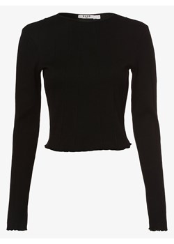 NA-KD - Damska koszulka z długim rękawem, czarny ze sklepu vangraaf w kategorii Bluzki damskie - zdjęcie 134382638