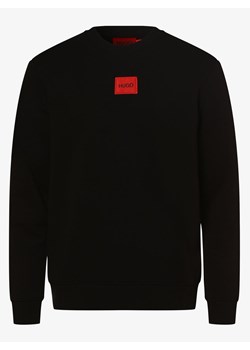 HUGO - Męska bluza nierozpinana – Diragol212, czarny ze sklepu vangraaf w kategorii Bluzy męskie - zdjęcie 134383116