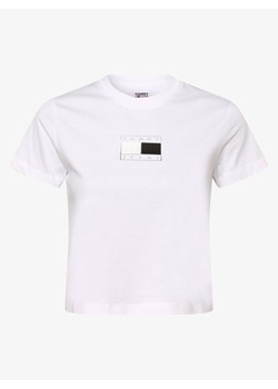 Tommy Jeans - T-shirt damski, biały ze sklepu vangraaf w kategorii Bluzki damskie - zdjęcie 134383285