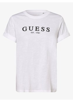 GUESS - T-shirt damski, biały ze sklepu vangraaf w kategorii Bluzki damskie - zdjęcie 134383468