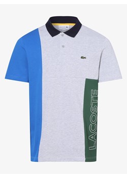 Lacoste - Męska koszulka polo, szary|wielokolorowy ze sklepu vangraaf w kategorii T-shirty męskie - zdjęcie 134383989