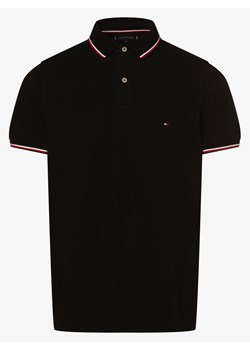 Tommy Hilfiger - Męska koszulka polo, czarny ze sklepu vangraaf w kategorii T-shirty męskie - zdjęcie 134384299