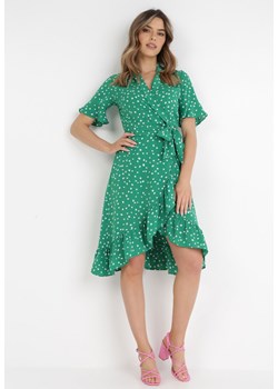 Zielona Sukienka Irede ze sklepu Born2be Odzież w kategorii Sukienki - zdjęcie 134384889