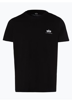 Alpha Industries T-shirt Mężczyźni Bawełna czarny jednolity ze sklepu vangraaf w kategorii T-shirty męskie - zdjęcie 134520255