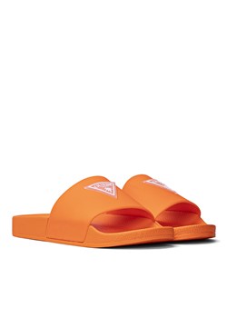Klapki damskie pomarańczowe Guess Beach Slippers ze sklepu Sneaker Peeker w kategorii Klapki damskie - zdjęcie 134531786