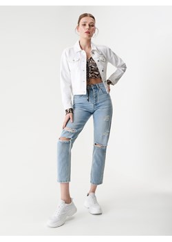 Sinsay - Kurtka jeansowa - Biały ze sklepu Sinsay w kategorii Kurtki damskie - zdjęcie 134588149