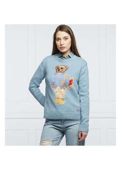 POLO RALPH LAUREN Sweter | Regular Fit | z dodatkiem lnu ze sklepu Gomez Fashion Store w kategorii Swetry damskie - zdjęcie 134638018
