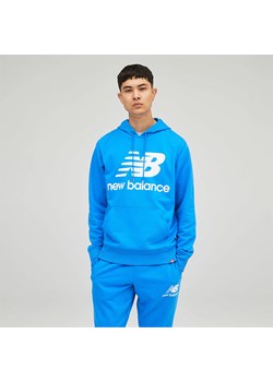 Bluza New Balance MT03558SBU – niebieska ze sklepu New Balance Poland w kategorii Bluzy męskie - zdjęcie 134668438