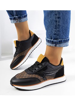 Czarne sneakersy damskie Chiara ze sklepu gemre w kategorii Buty sportowe damskie - zdjęcie 134670025