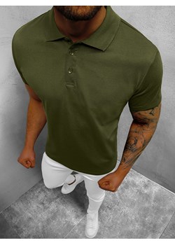 Koszulka męska polo zielona OZONEE JS/8T80/29 ze sklepu ozonee.pl w kategorii T-shirty męskie - zdjęcie 134678578