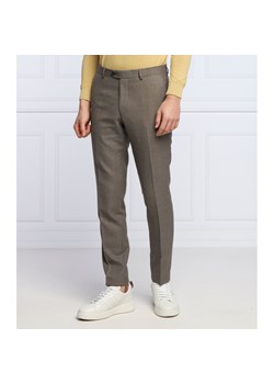 Oscar Jacobson Wełniane spodnie Denz | Slim Fit ze sklepu Gomez Fashion Store w kategorii Spodnie męskie - zdjęcie 134735829