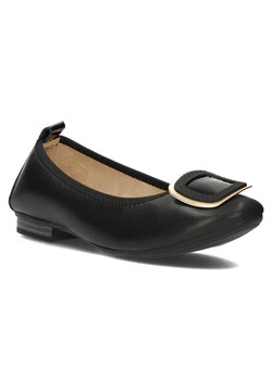 Skórzane baleriny damskie Filippo DP3661/22 BK czarne ze sklepu ButyButy.pl w kategorii Balerinki - zdjęcie 134740847