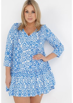 Jasnoniebieska Sukienka Euroclus ze sklepu Born2be Odzież w kategorii Sukienki - zdjęcie 134756638