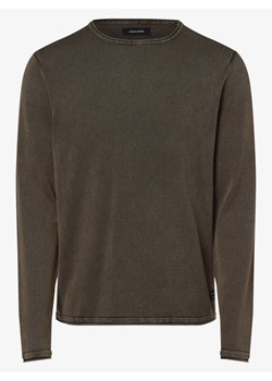 Jack & Jones Sweter męski Mężczyźni Bawełna oliwkowy jednolity ze sklepu vangraaf w kategorii Swetry męskie - zdjęcie 134852635