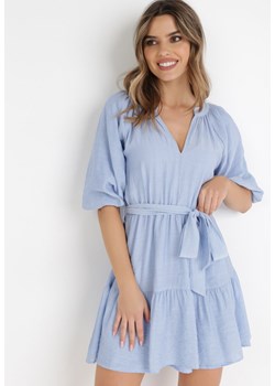 Niebieska Sukienka Hyromela ze sklepu Born2be Odzież w kategorii Sukienki - zdjęcie 134899588