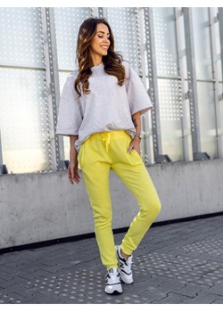Żółte spodnie dresowe damskie Denley CK-01B ze sklepu denley damskie w kategorii Spodnie damskie - zdjęcie 134926255