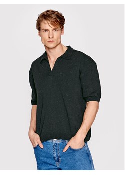 Americanos Polo Unisex Panama Czarny Relaxed Fit ze sklepu MODIVO w kategorii T-shirty męskie - zdjęcie 134932808