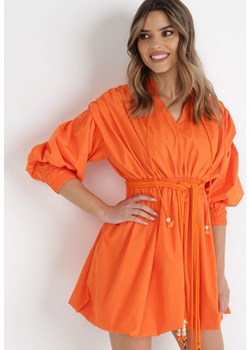 Pomarańczowa Sukienka Adousa ze sklepu Born2be Odzież w kategorii Sukienki - zdjęcie 134944498