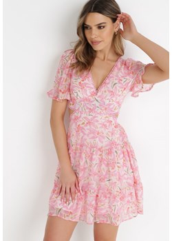 Różowa Sukienka Maeron ze sklepu Born2be Odzież w kategorii Sukienki - zdjęcie 134944577